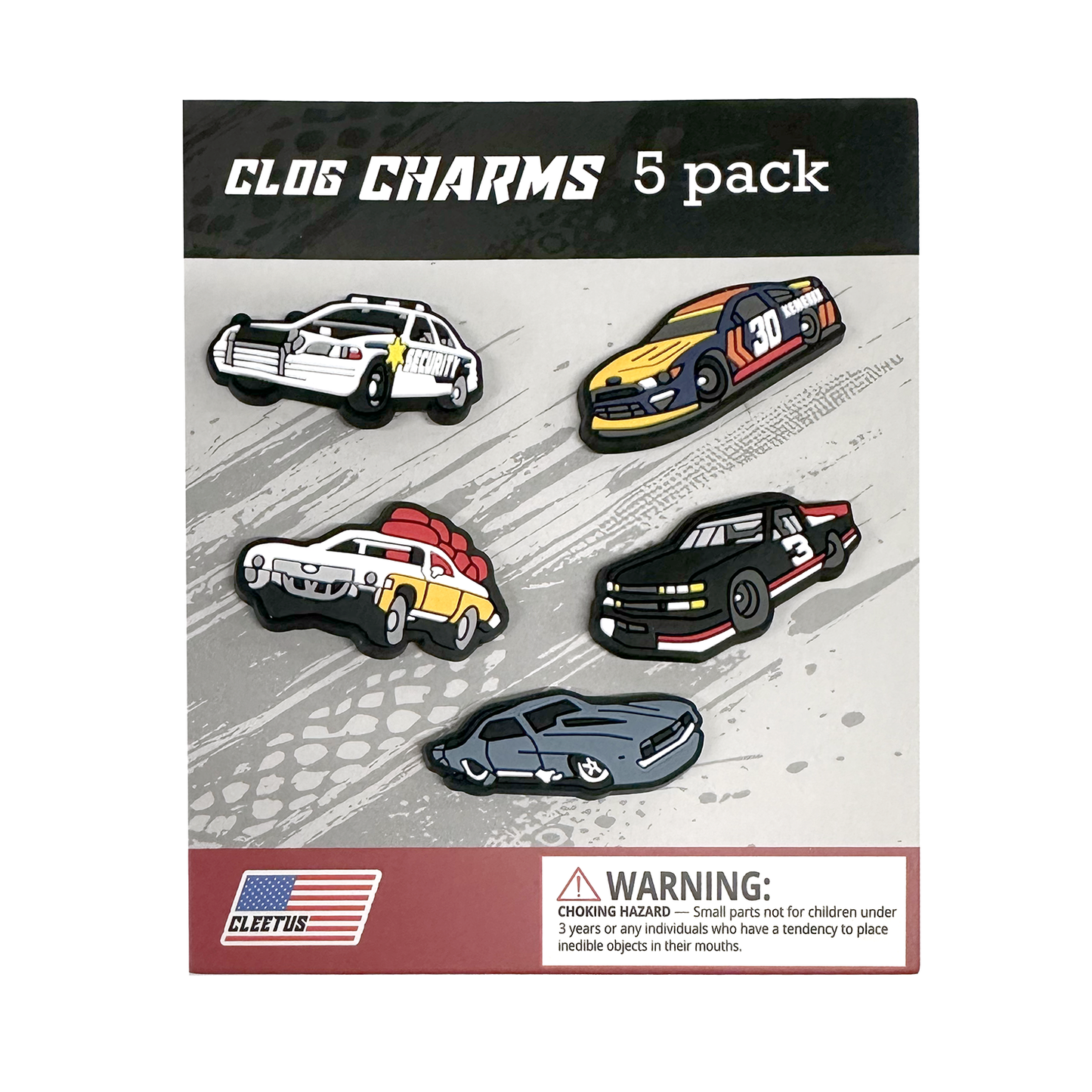 Cleetus Racecar Clog Charms