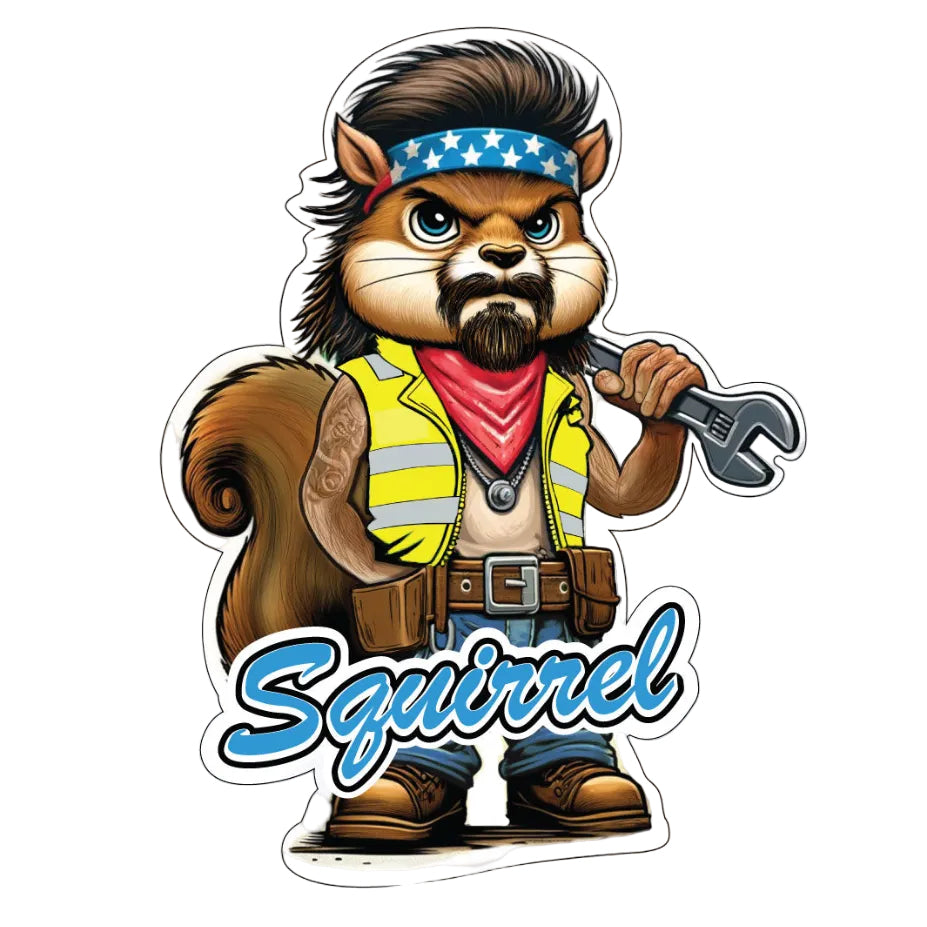 LS George Squirrel Sticker