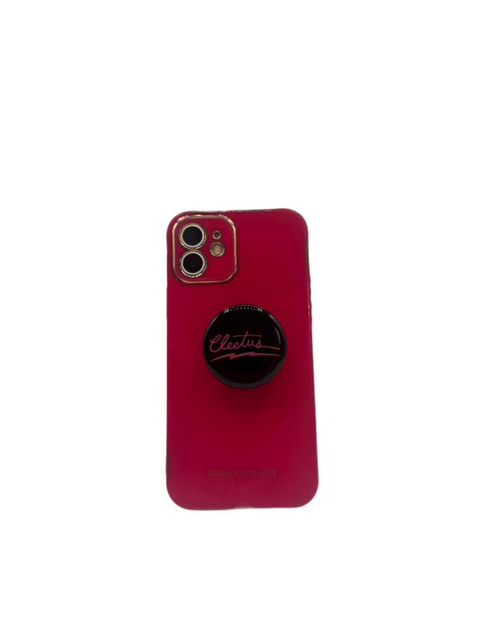 Cleetus Black and Neon Phone Grip