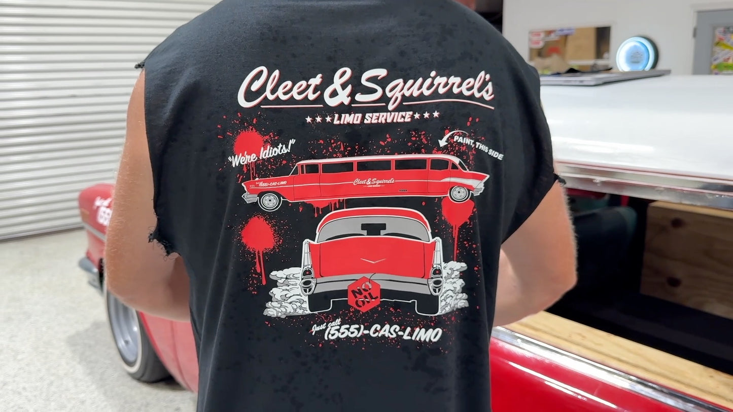 Cleet & Squirrel's Limo Service Shirt (Black or White Options)