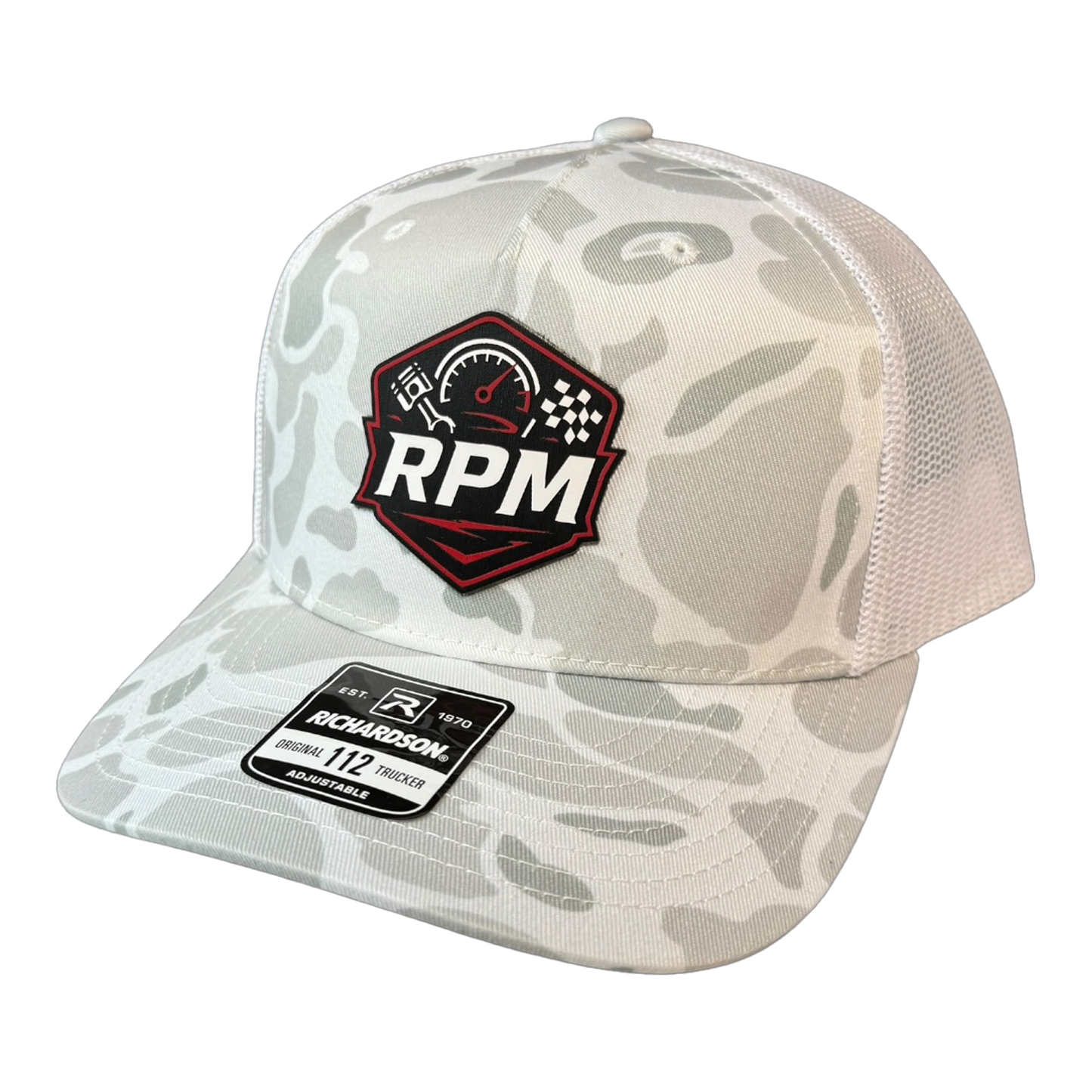 Dr. Parker's RPM White Camo Richardson Snapback