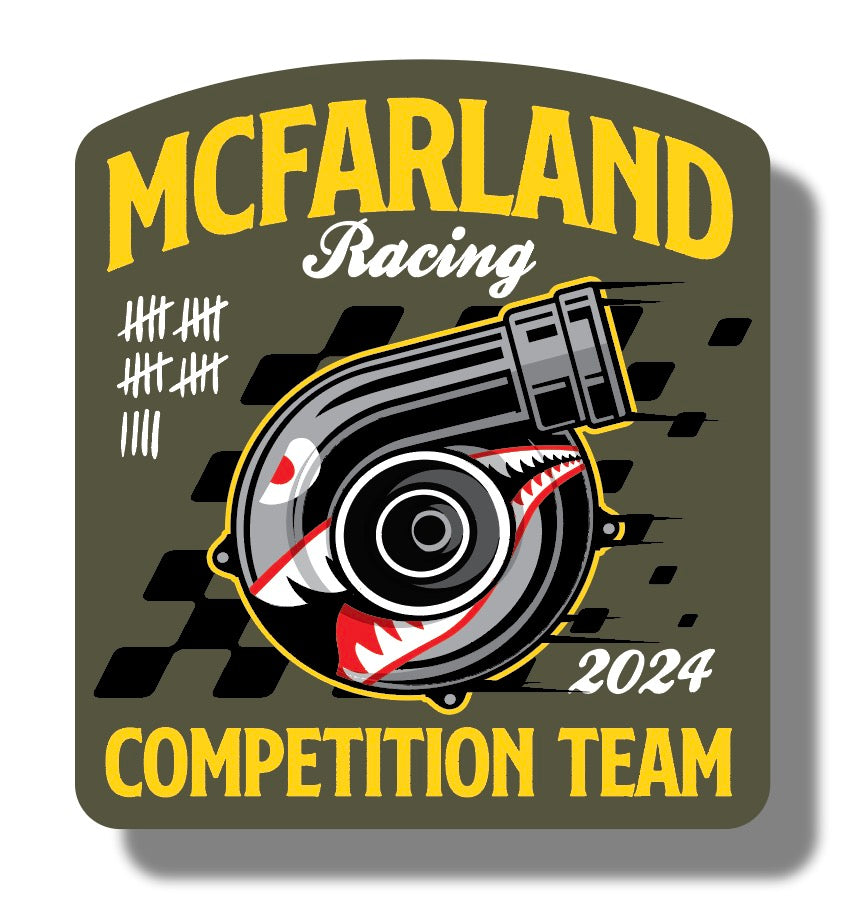McFarland Racing Turbo Sticker