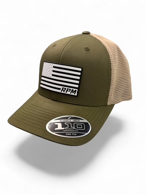 Dr. Parker's RPM Flag Patch Hats (5 options)