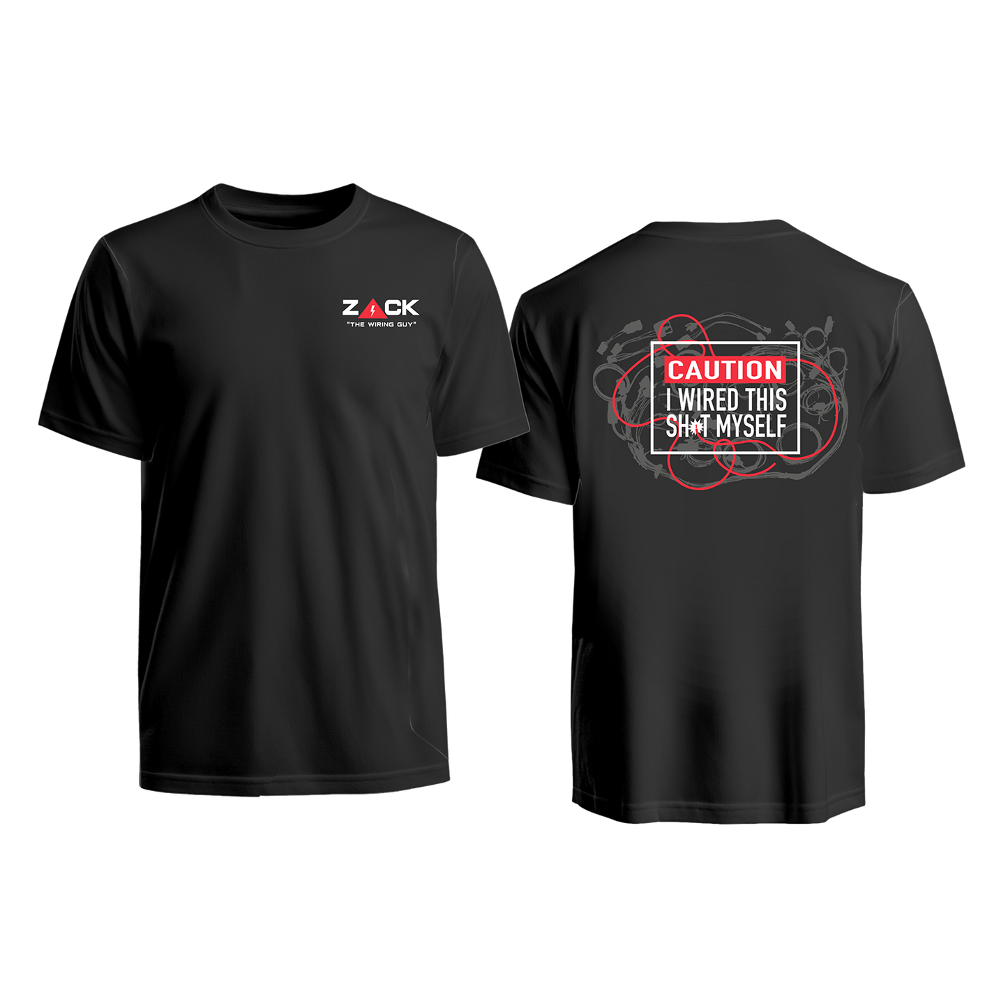 Zack the Wiring Guy Caution Shirt
