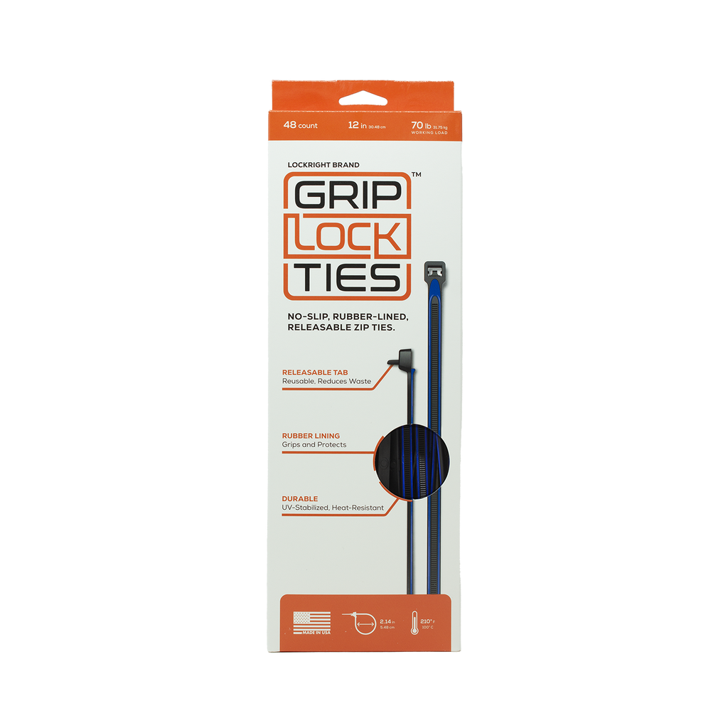 GripLockTies® Ties - Releasable and non-slip tie