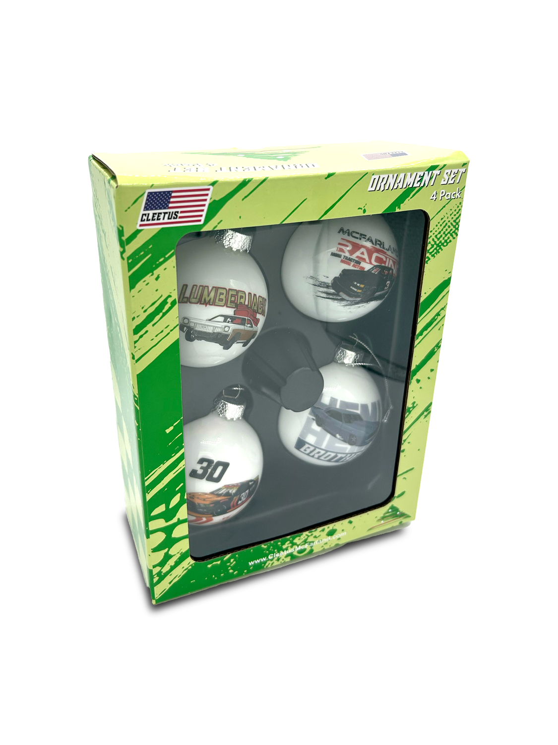Cleetus Christmas Car Ornament Set