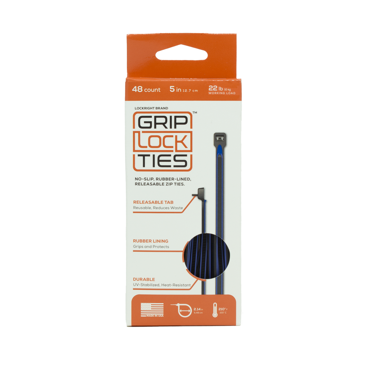 GripLockTies® Ties - Releasable and non-slip tie