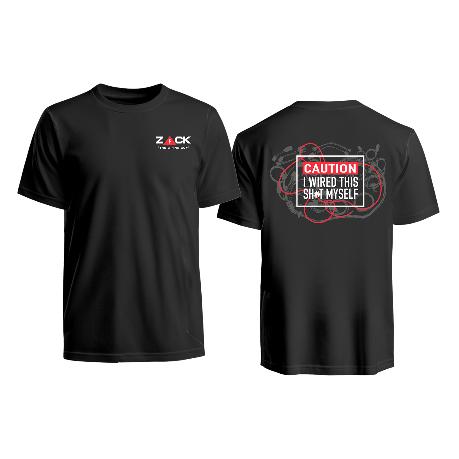 Zack the Wiring Guy Caution Shirt