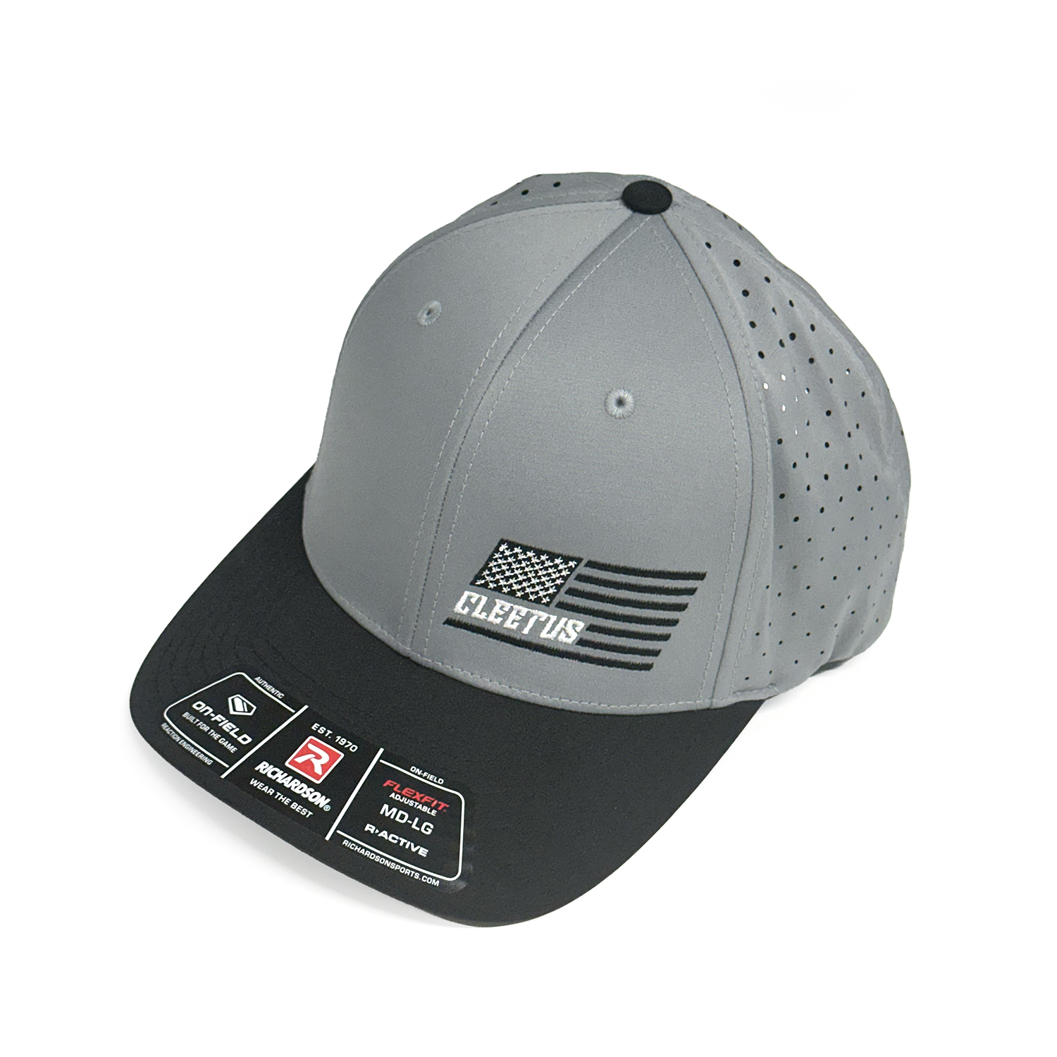 Two Tone Cleetus Machined Flag Performance Hat