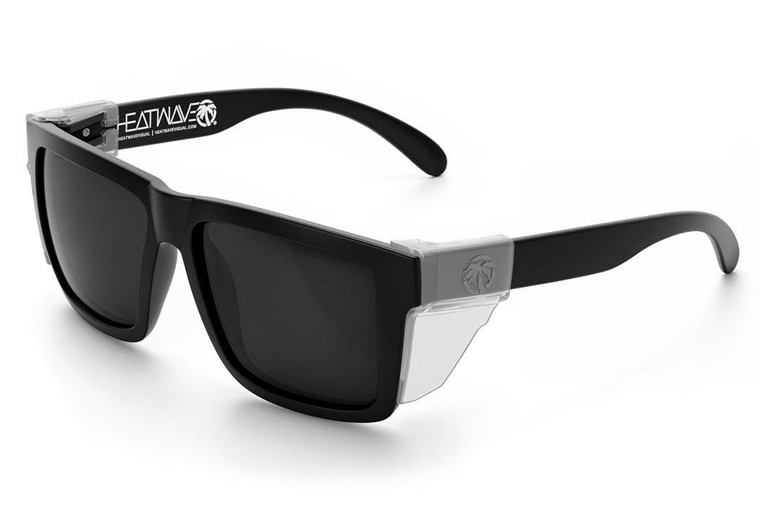 XL VISE Z87 Sunglasses Black Frame: Black Lens