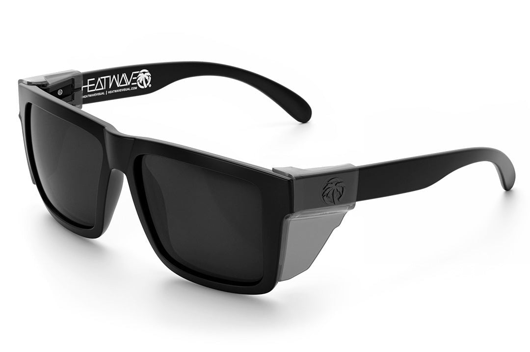 XL VISE Z87 Sunglasses Black Frame: Black Lens