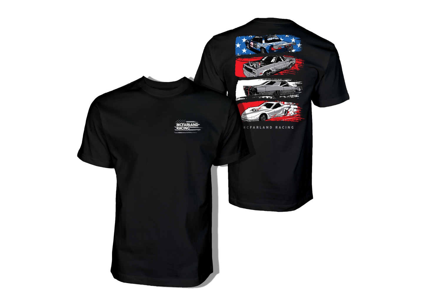 McFarland Racing 4 Flag Shirt