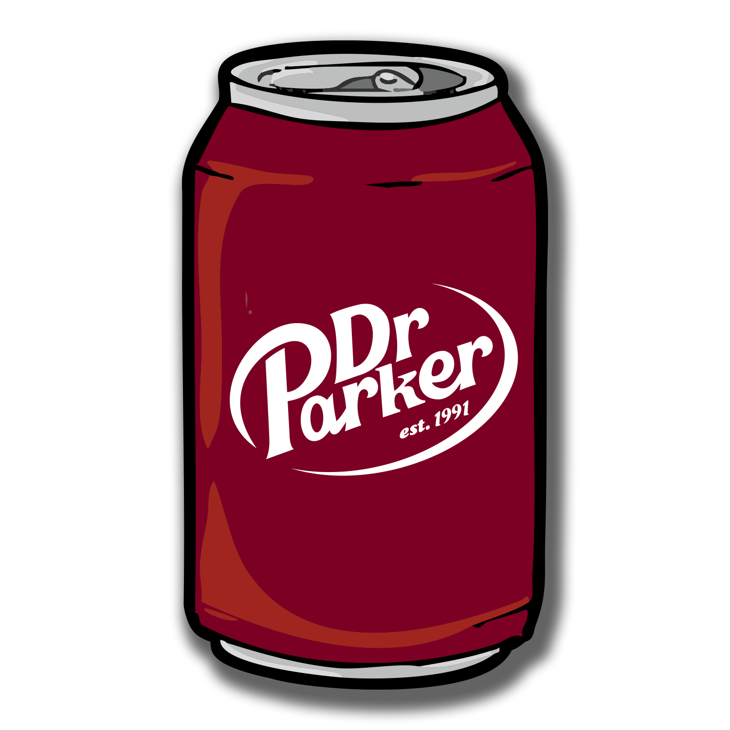 Dr. Parker's Soda Can Sticker