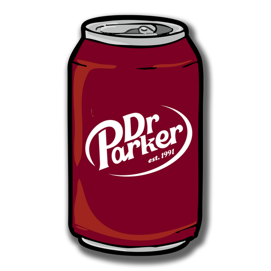 Dr. Parker's Soda Can Sticker