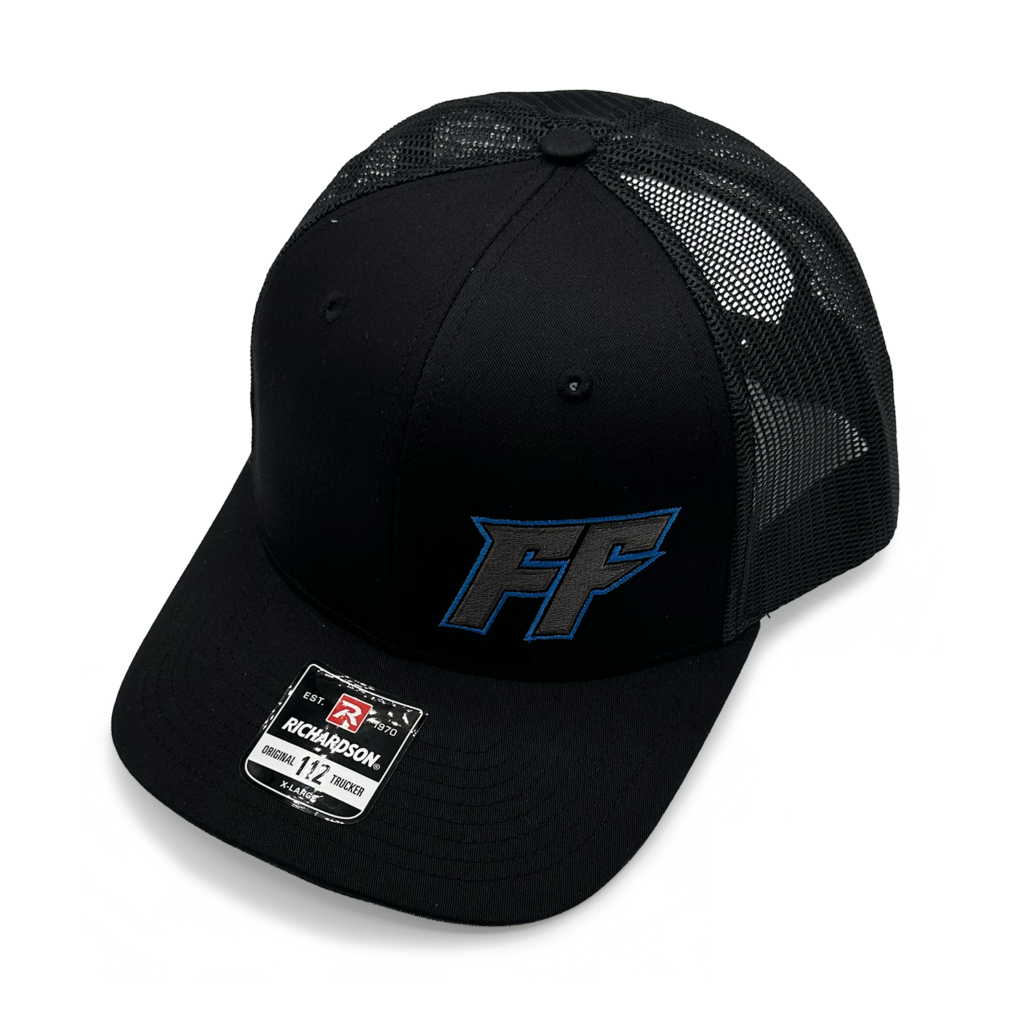 Freedom Factory Black Hat (2 options blue trim or red trim)