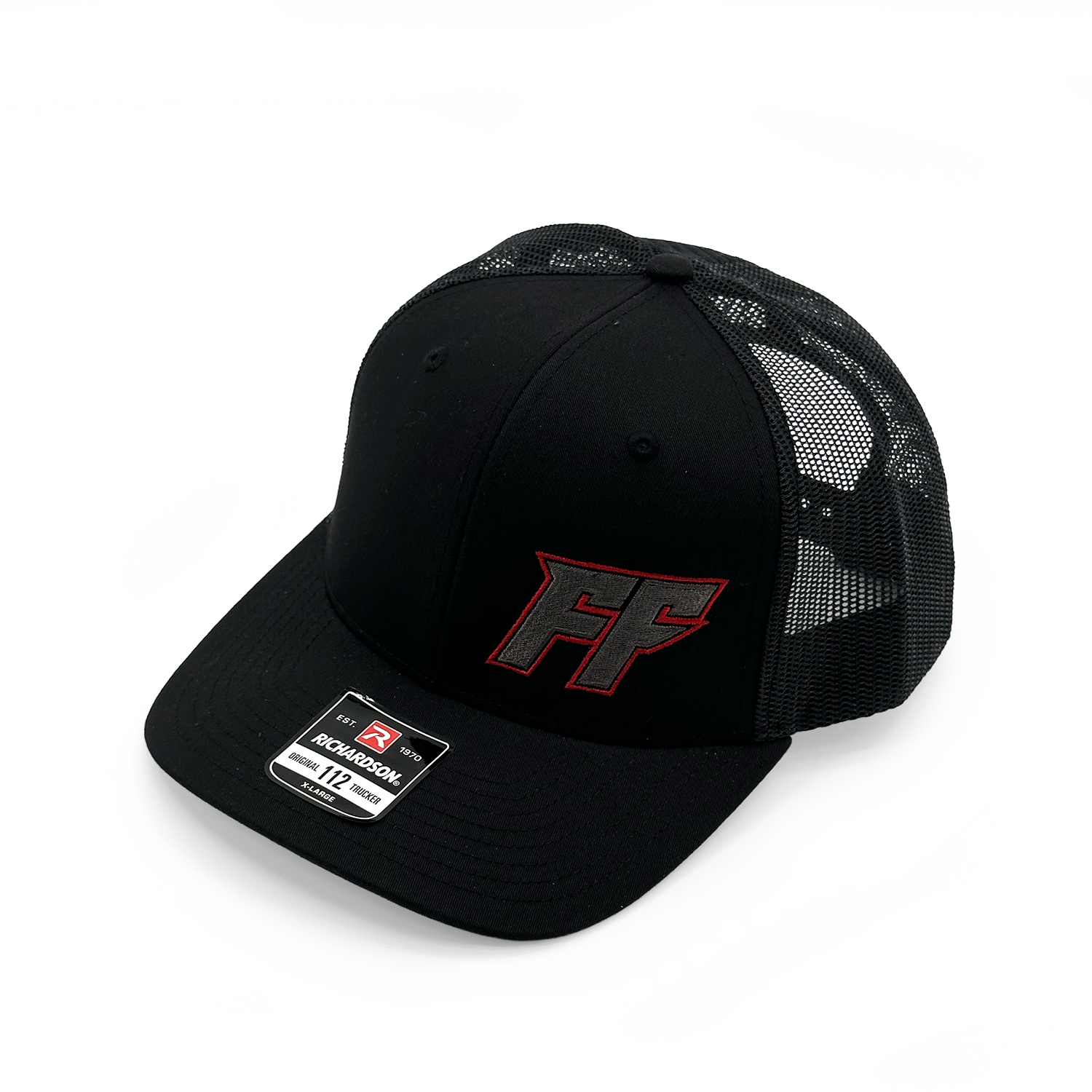 Freedom Factory Black Hat (2 options blue trim or red trim)
