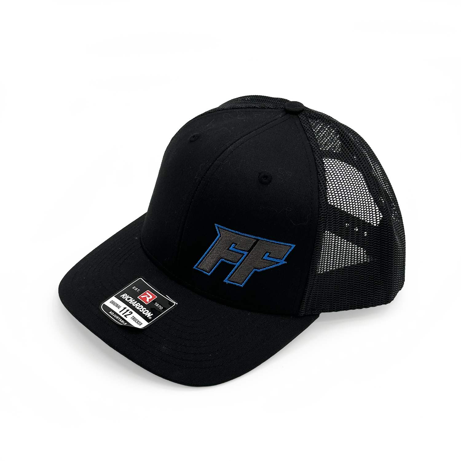 Freedom Factory Black Hat (2 options blue trim or red trim)