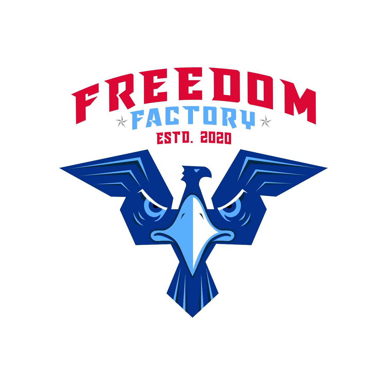 Freedom Factory Est. Eagle Sticker