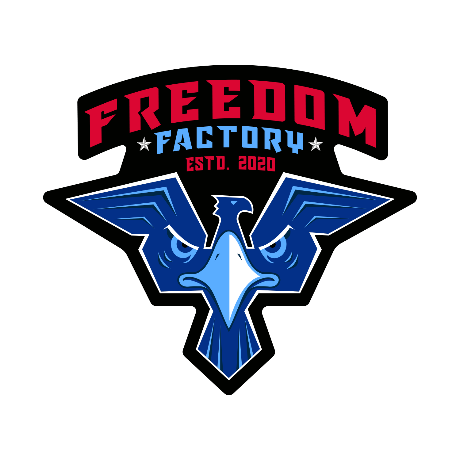 Freedom Factory Est. Eagle Sticker