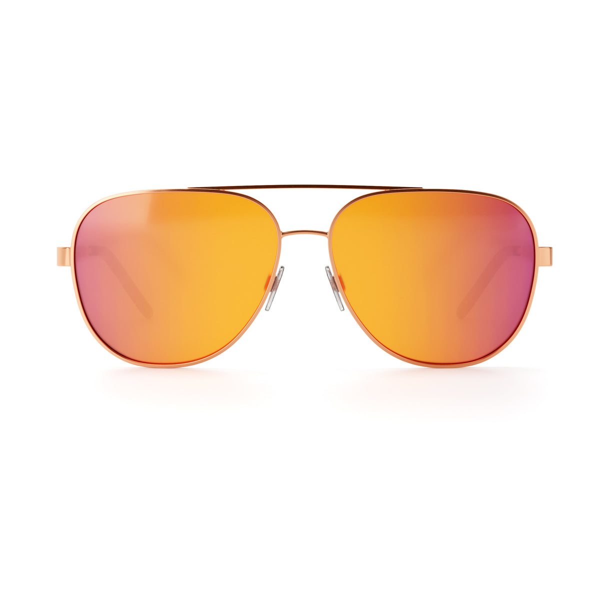 Incline Sunglasses: Velvet Tortoise Frame Rose Gold Lens