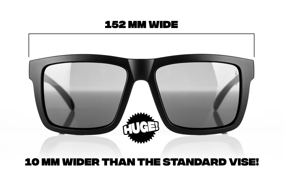 XL VISE Z87 Sunglasses Black Frame: Black Lens