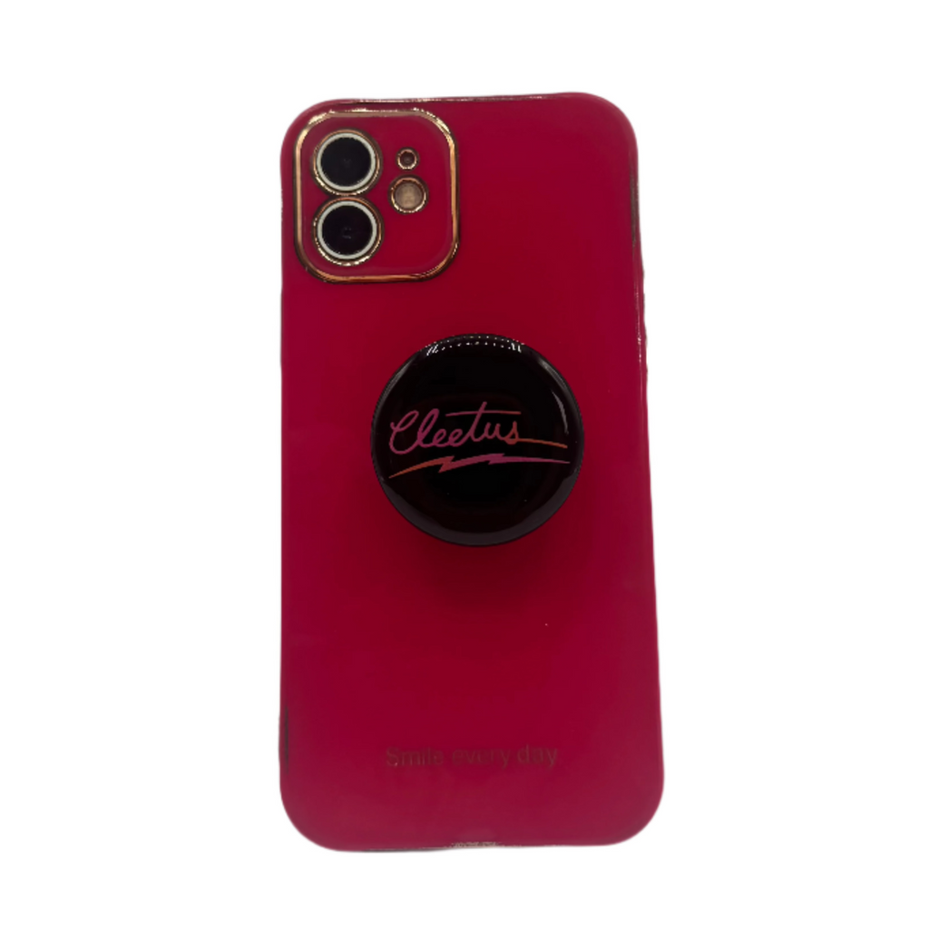 Cleetus Black and Neon Phone Grip