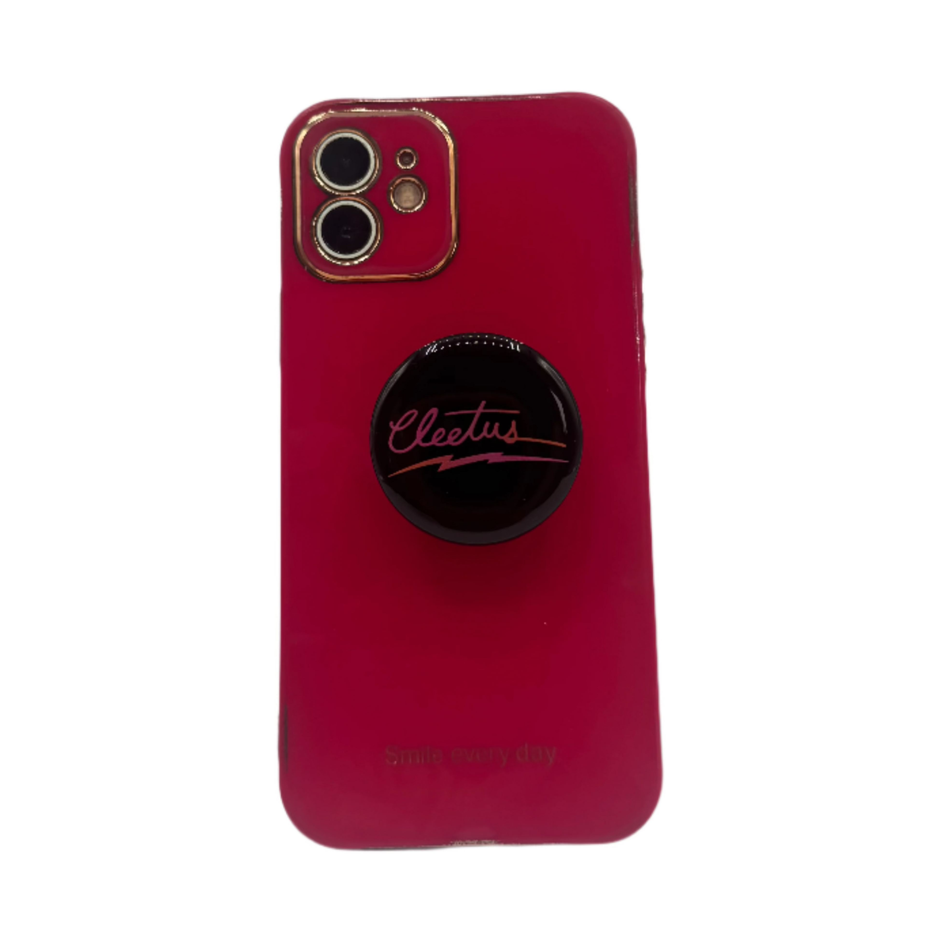 Cleetus Black and Neon Phone Grip