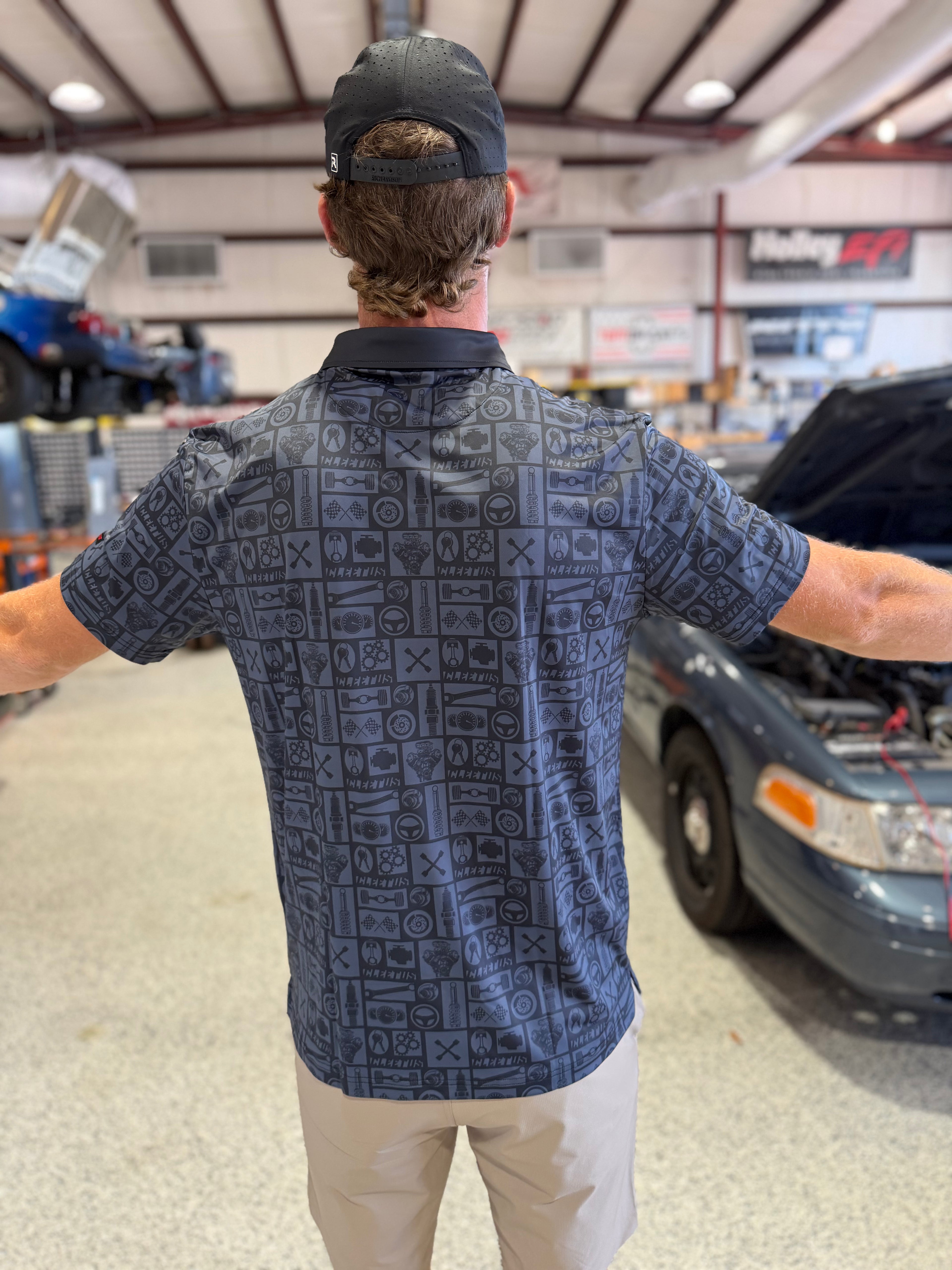 Cleetus Black Performance Polo