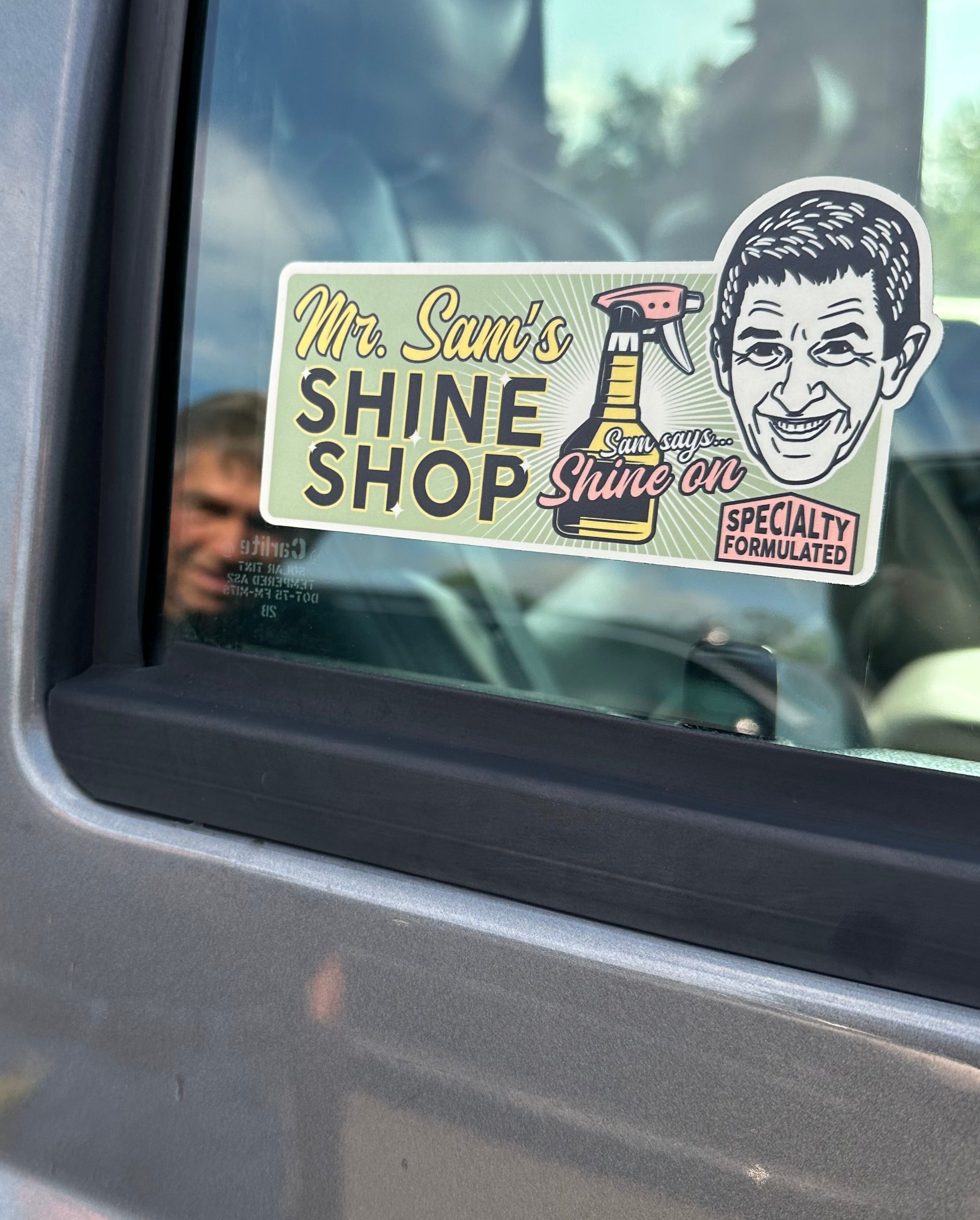 Mr. Sam's Shine Shop Sticker – Cleetus Mcfarland