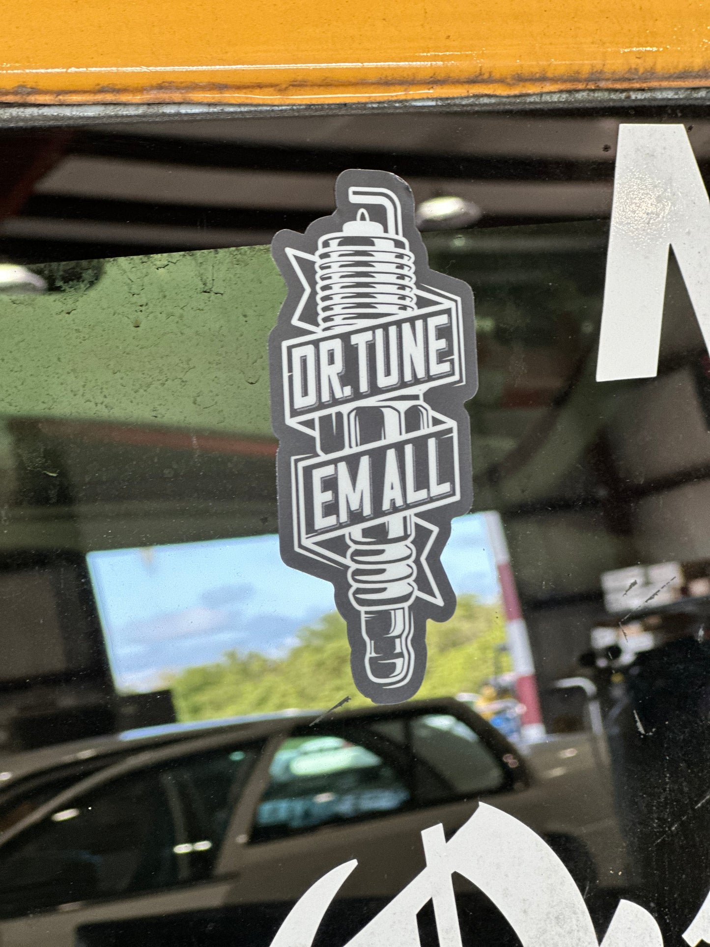 Dr. TuneEmAll Spark Plug Sticker