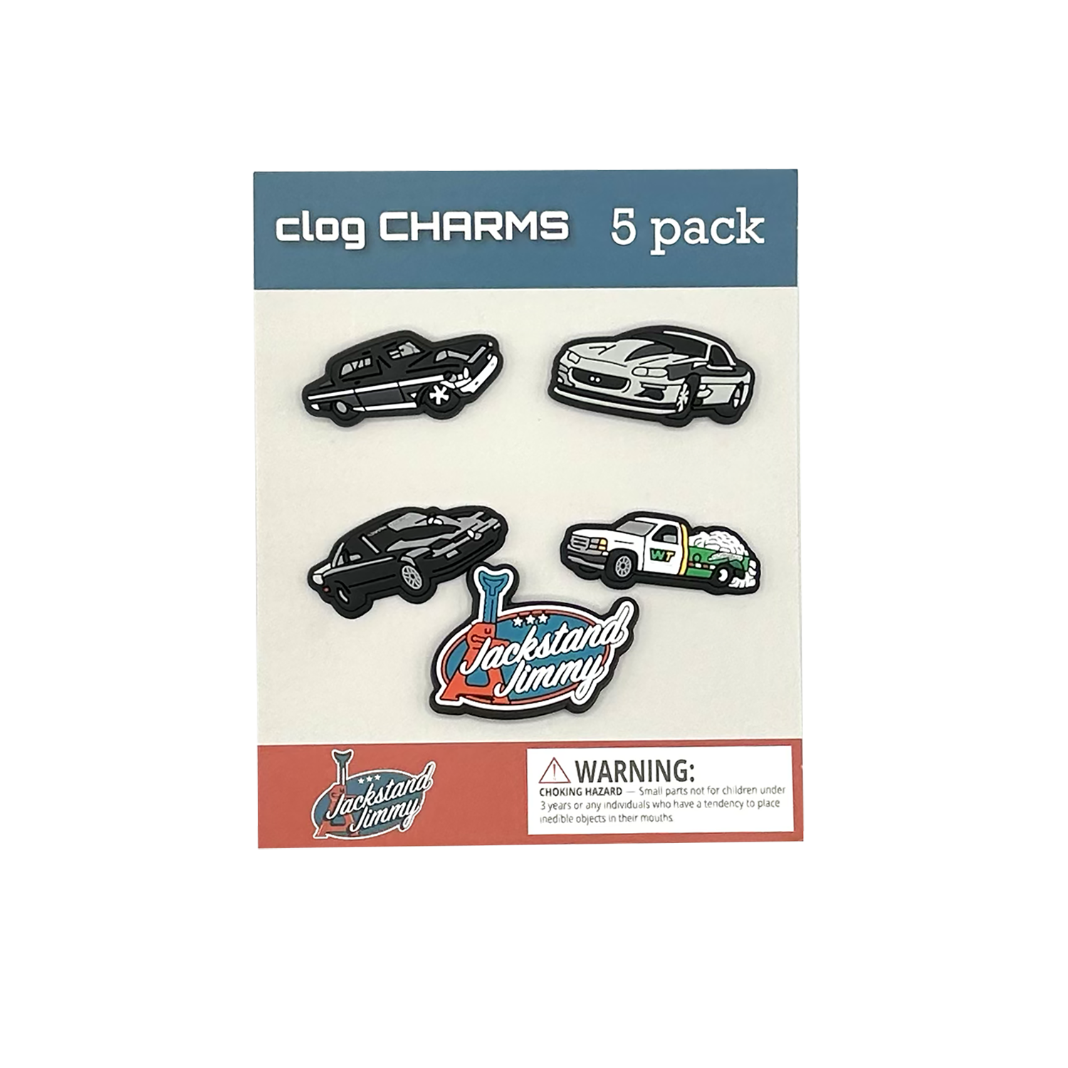 Jackstand Jimmy Clog Charm 5 Pack Set