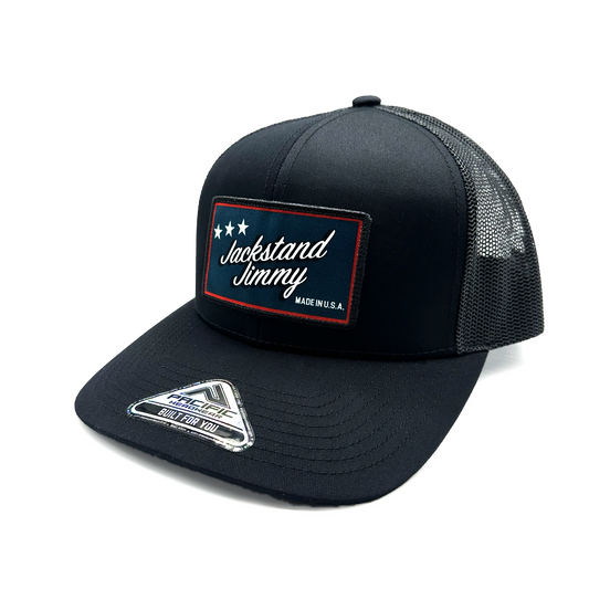 Jackstand Jimmy Black on Black Patch Hat