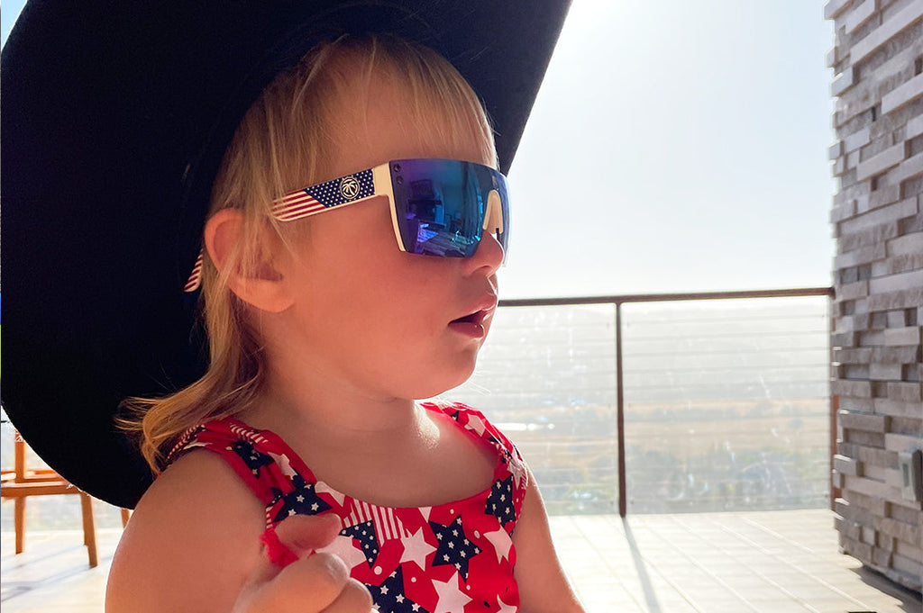 Kids Lazer Face Sunglasses: Stars and Stripes
