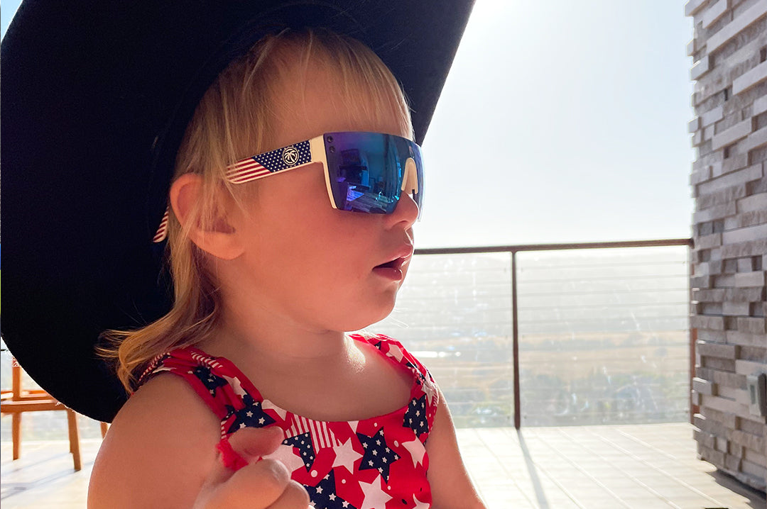 Kids Lazer Face Sunglasses: Stars and Stripes