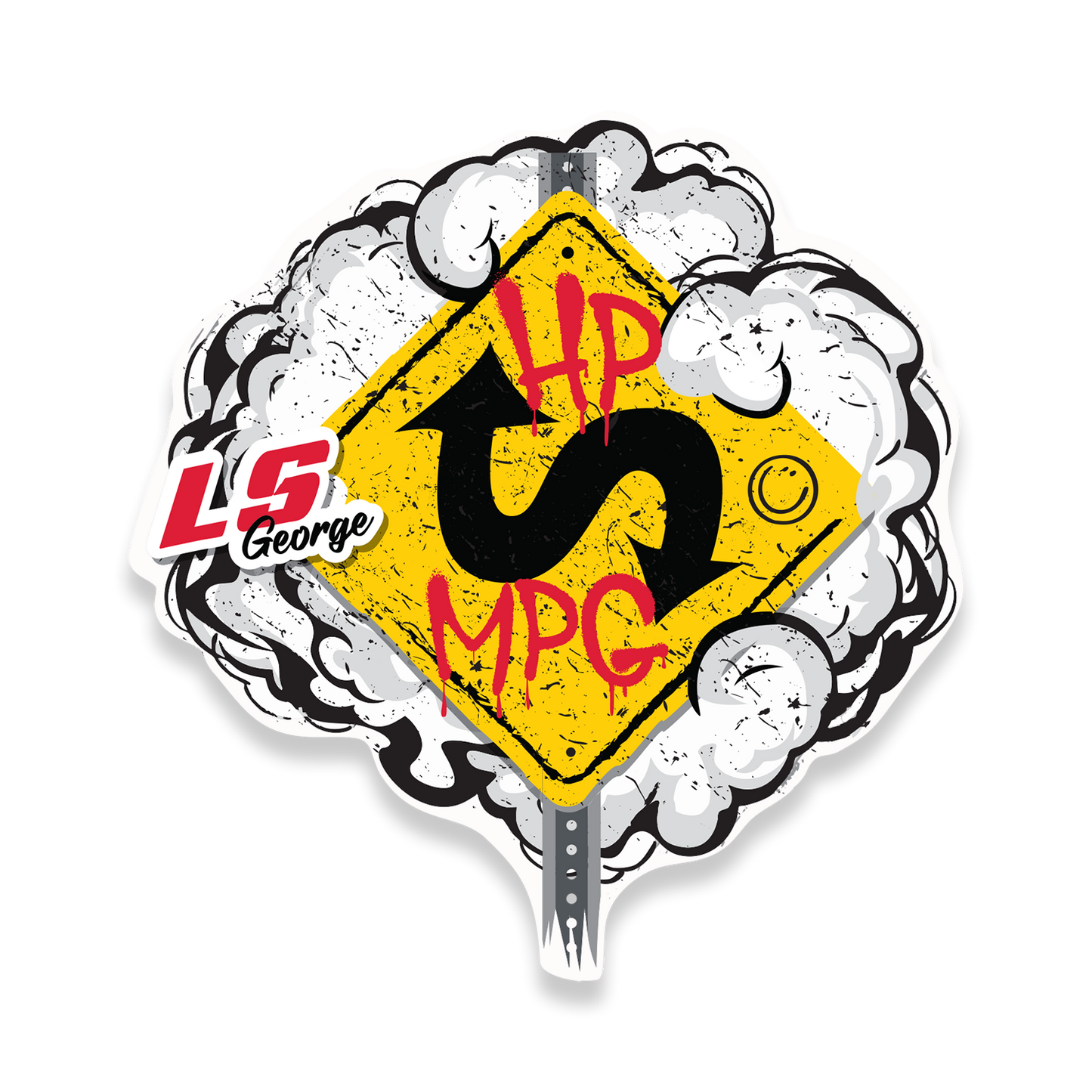 LS George HP↑ MPG↓ Sticker