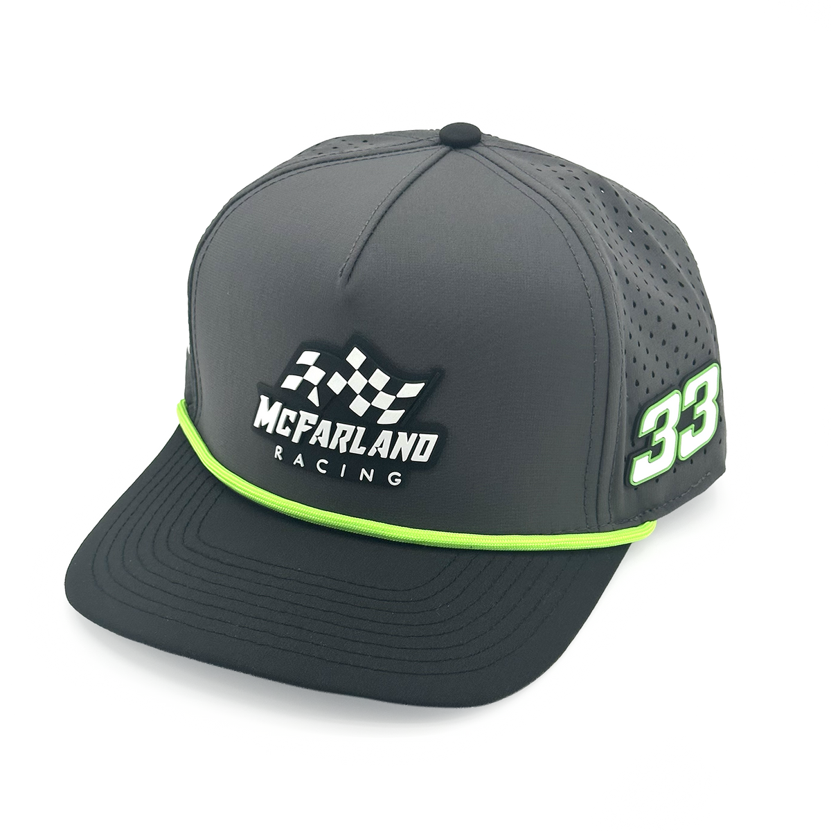 McFarland Racing Performance Hat #33 Dark Gray