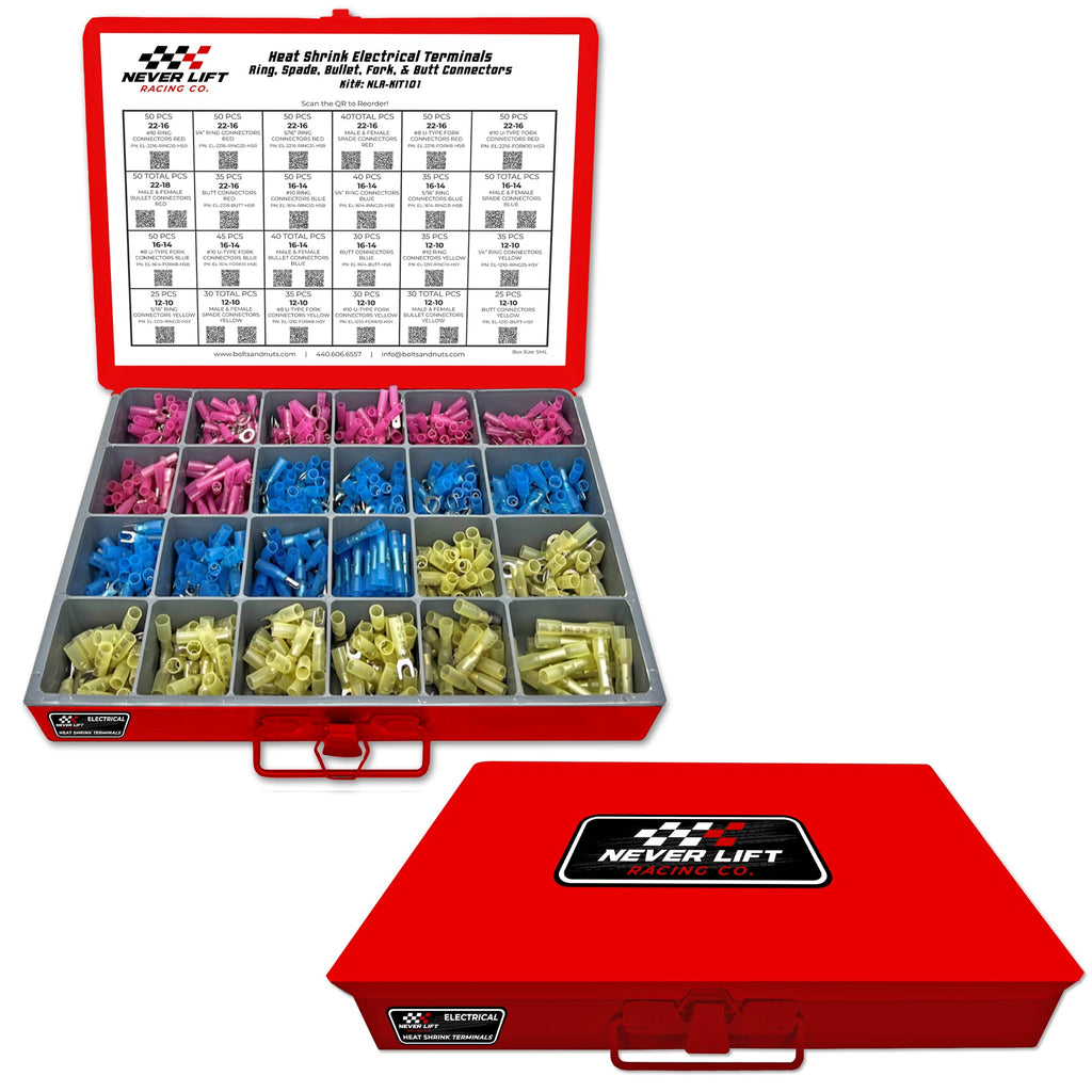Zack's Heat Shrink Terminal Connector Never Lift Assortment - 961 Piece