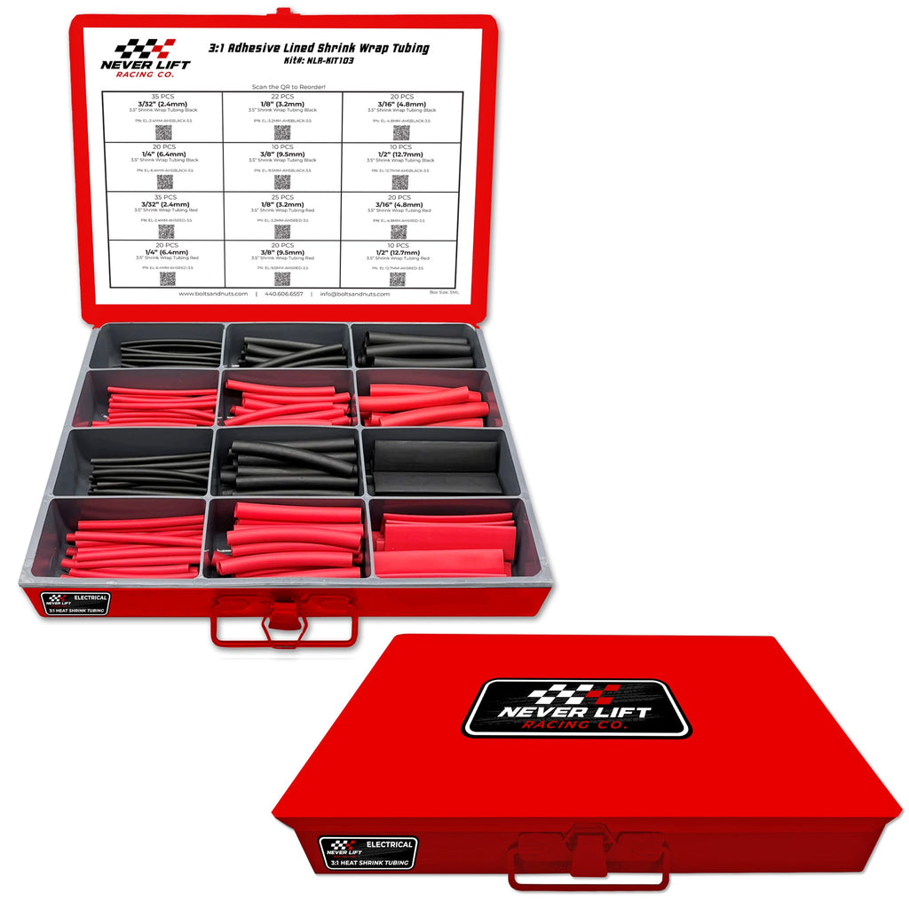 Zack's Heat Shrink Tubing Never Lift Assortment - 240 Piece