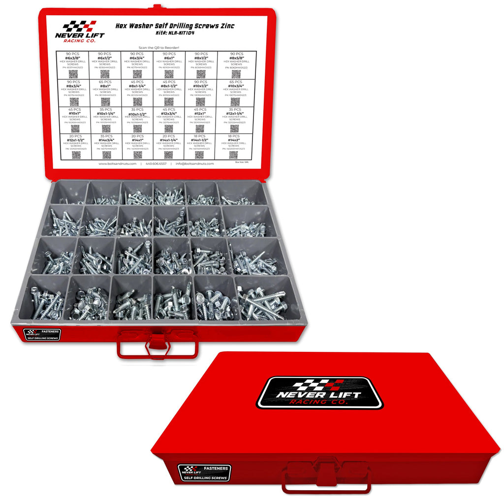 Zack's Inch Self Drilling Screws Never Lift Assortment - 1312 Piece