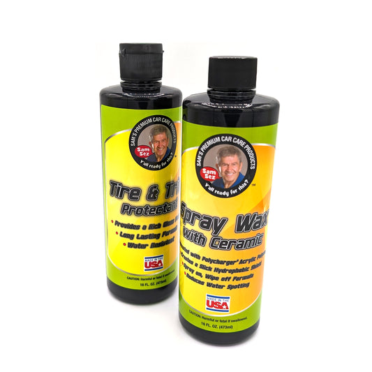 Sams Spray Wax and Tire Protectant Bundle