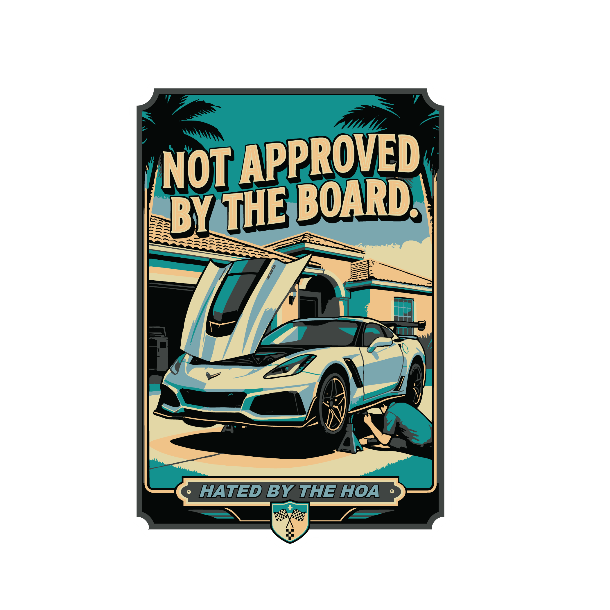 Parker-Not Approved By the Board-Sticker