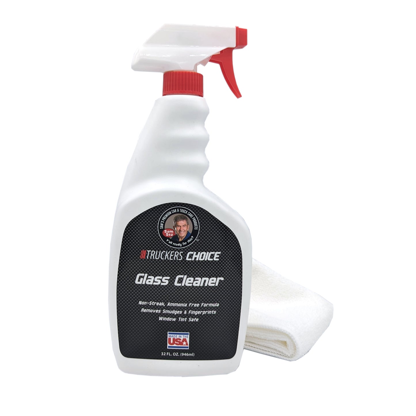 Truckers Choice Glass Cleaner with Microfiber