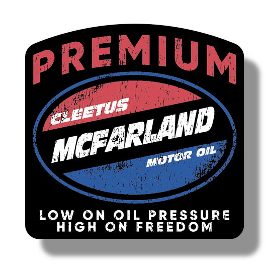 Cleetus Motor Oil Sticker (Black or White)