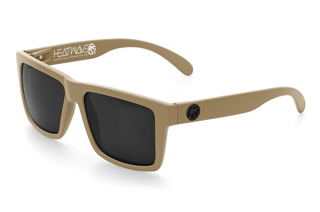 VISE Z87 Sunglasses DESERT TAN: Black Lens