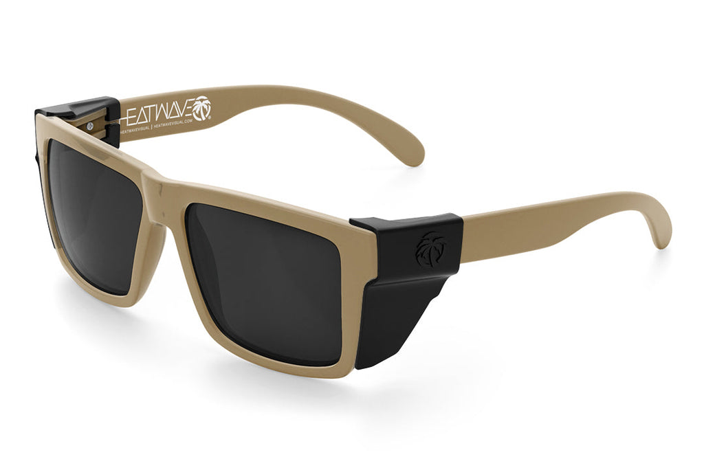 VISE Z87 Sunglasses DESERT TAN: Black Lens