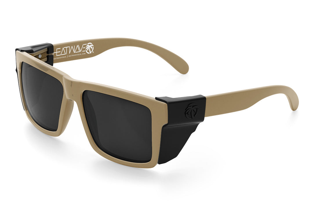 VISE Z87 Sunglasses DESERT TAN: Black Lens