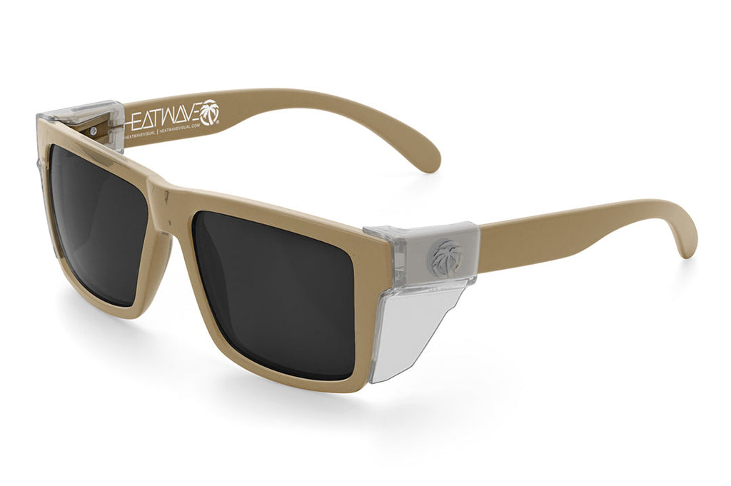 VISE Z87 Sunglasses DESERT TAN: Black Lens