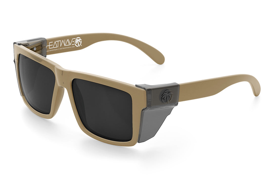VISE Z87 Sunglasses DESERT TAN: Black Lens