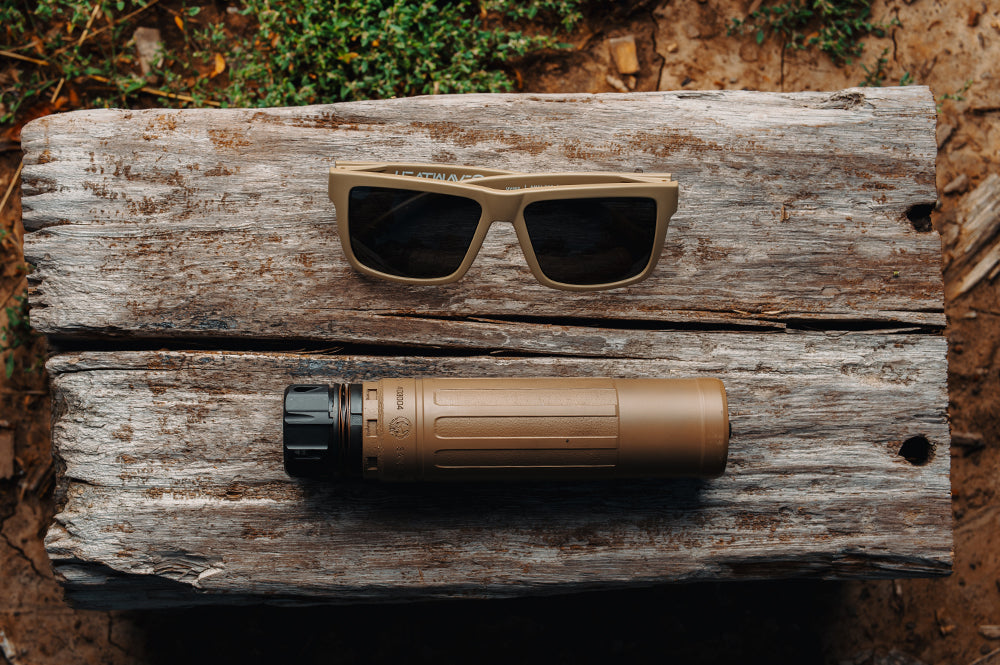 VISE Z87 Sunglasses DESERT TAN: Black Lens