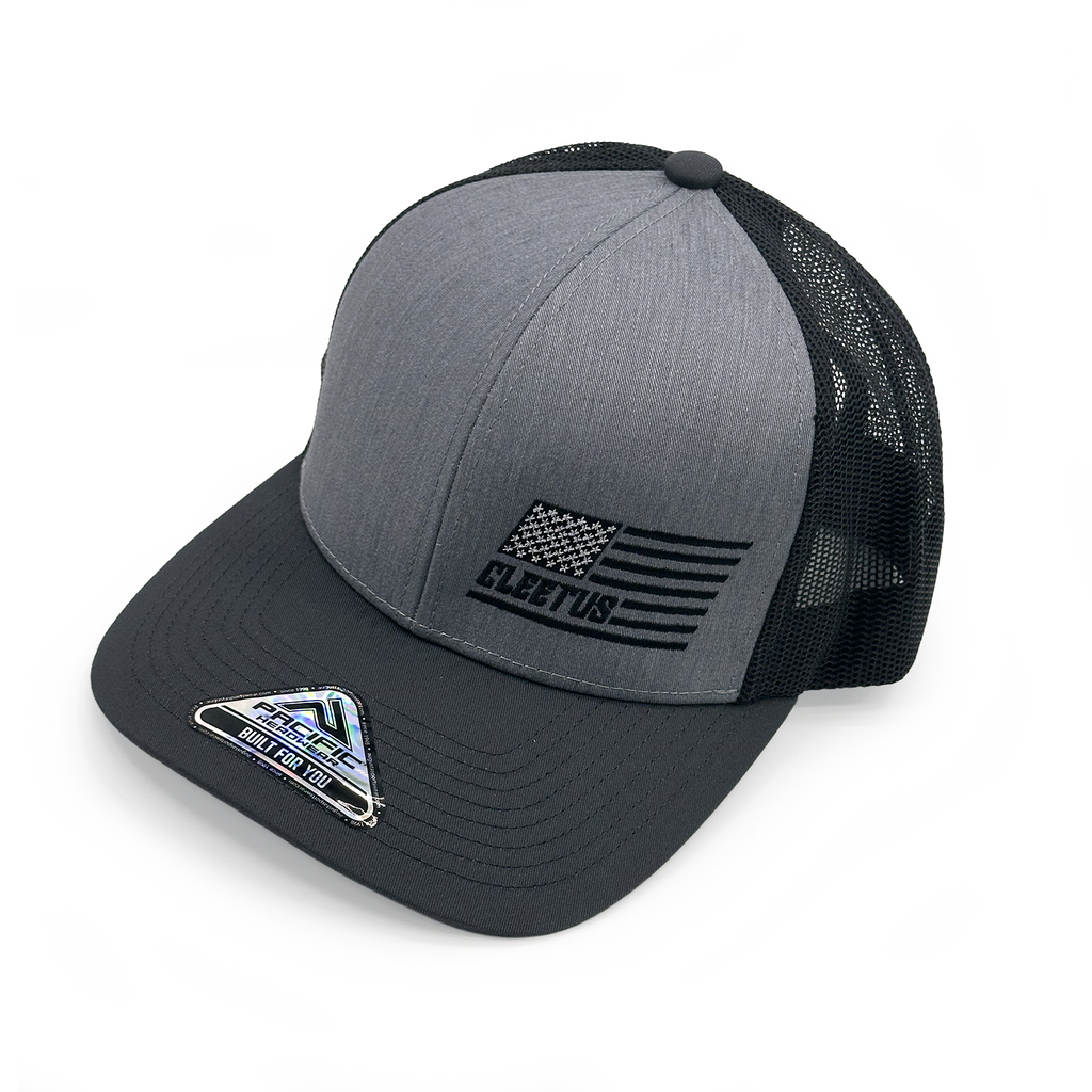 Black and Gray Machine Cleetus Hat